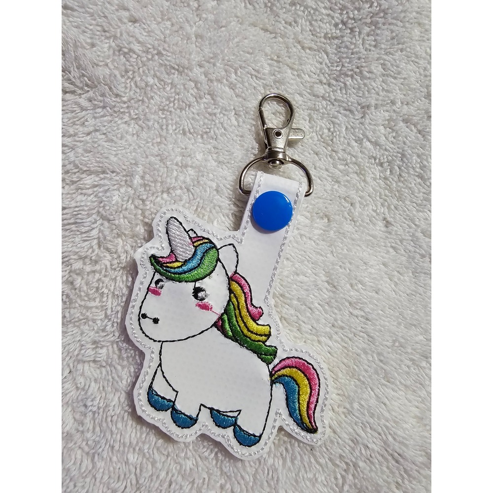 Unicorn Keychain Embroidered‎ Charm Bag Clip Backpack Accessory Cute Kawaii
